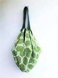 Shoulder sac origami handmade geometric bag | Asparagus - jiakuma.myshopify.com