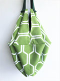 Shoulder sac origami handmade geometric bag | Asparagus - jiakuma.myshopify.com
