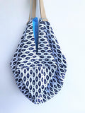 Bento sab bag, origami tote bag, large shoulder eco friendly bag | Zebra - Jiakuma