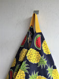 Shoulder eco friendly market bento bag | Mexican pineapples - jiakuma.myshopify.com