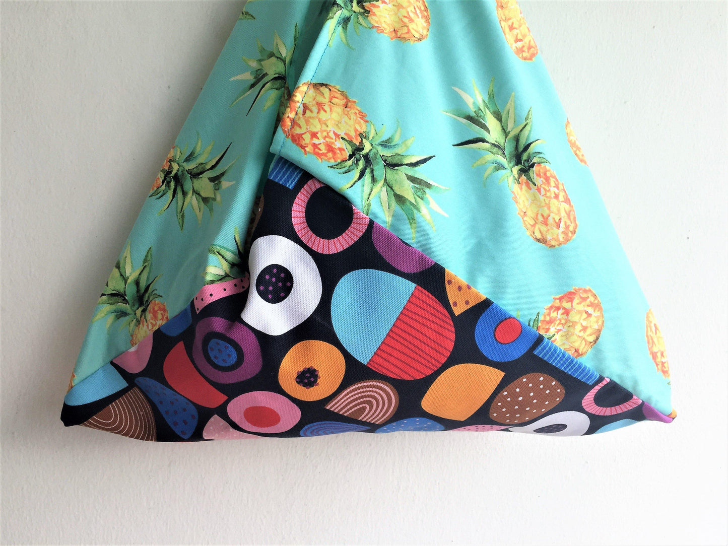 Eco friendly cotton tote origami bento bag | Colorful tropical fruit - jiakuma.myshopify.com