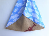 Eco friendly origami bento bag , triangle jute handmade cool bag | Red Lobster - Jiakuma