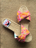 Jute sole espadrilles sandals handmade fabric shoes | Underwater world - jiakuma.myshopify.com