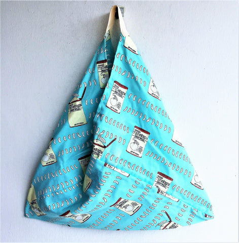 Canvas tote eco friendly shopping origami bento bag | Blue Can - jiakuma.myshopify.com
