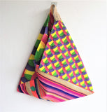 Colorful eco friendly bento bag | African & tassels boho bag - jiakuma.myshopify.com