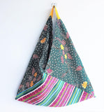 Ethnic bento bag, eco friendly shopping bag | Batik flowers - jiakuma.myshopify.com