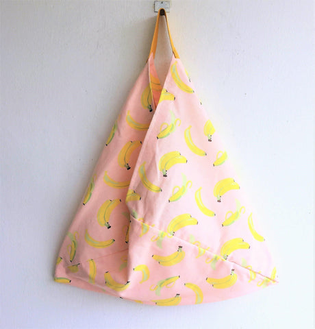 Bananas shopping market origami canvas tote bento bag | Bananas - jiakuma.myshopify.com