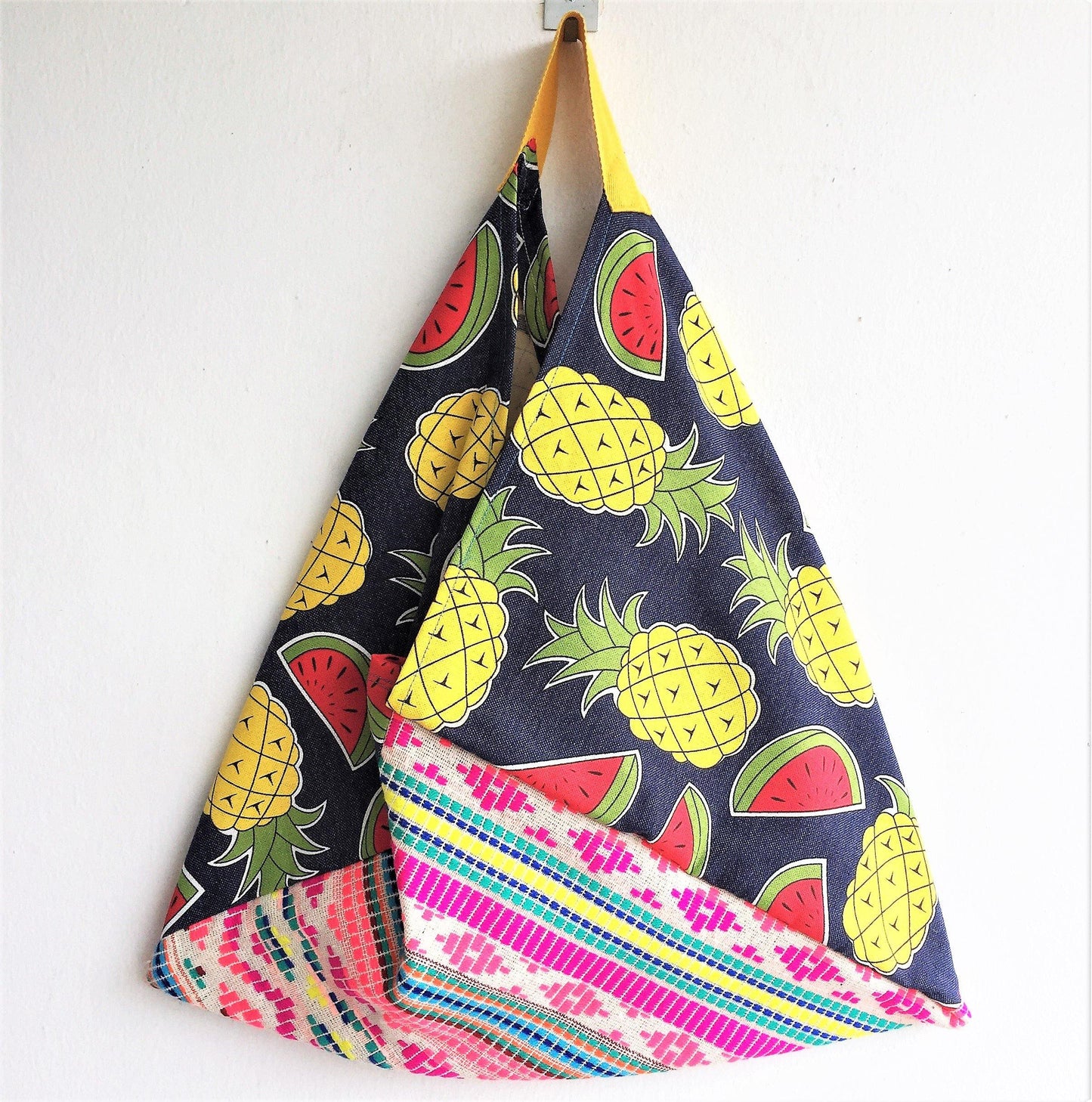 Market shopping tote bag | Pineapple summer bento bag - jiakuma.myshopify.com