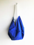 Origami shoulder sac bag , groceries shopping eco bag | Colorful lines - Jiakuma