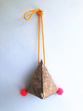 Eco friendly Japanese inspired origami shoulder bag| Cork - Jiakuma