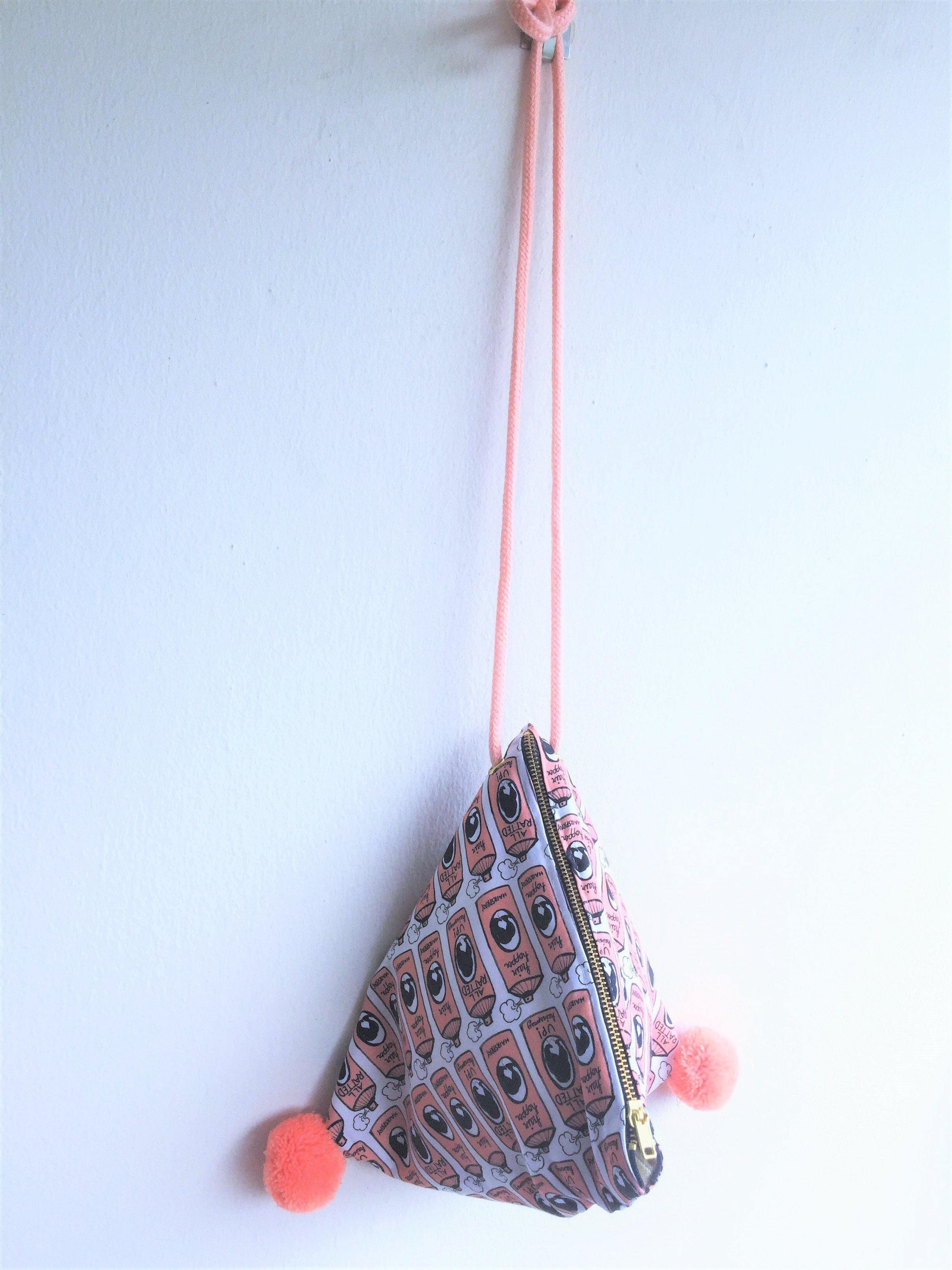 Small one of a kind shoulder bag triangle origami bag | Hairspray - jiakuma.myshopify.com