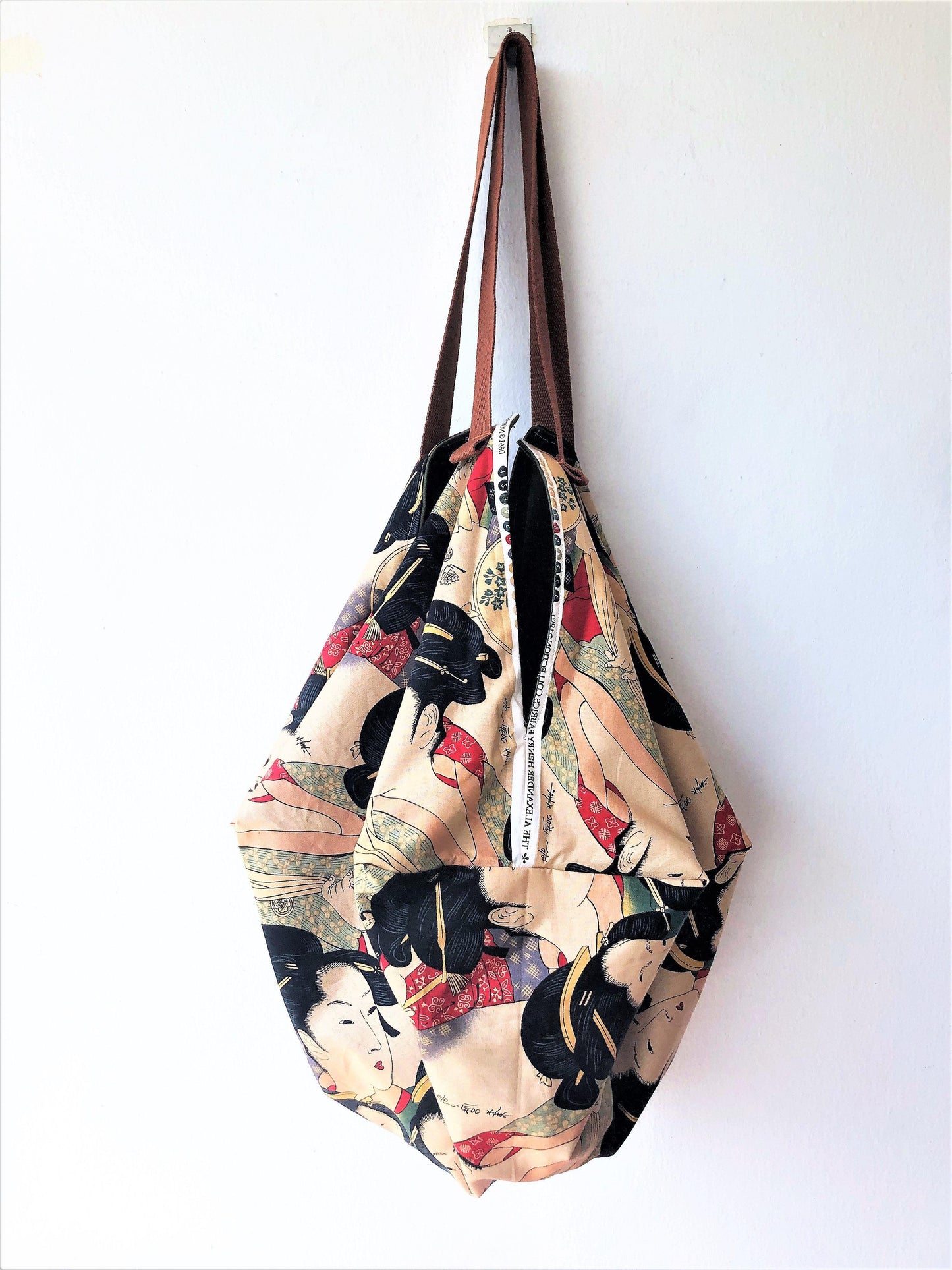 Origami sac fabric bag, Japanese fabric inspired bag, hadmade cool bag | Geisha - Jiakuma