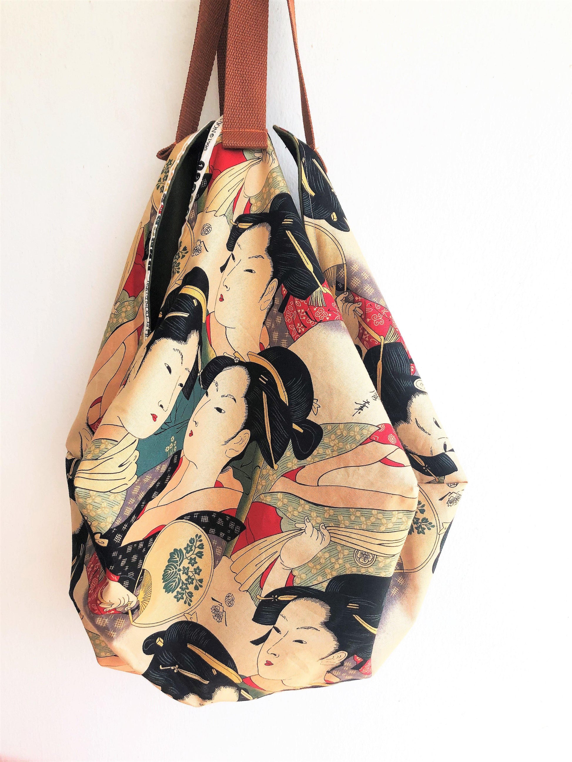 Origami sac fabric bag, Japanese fabric inspired bag, hadmade cool bag | Geisha - Jiakuma