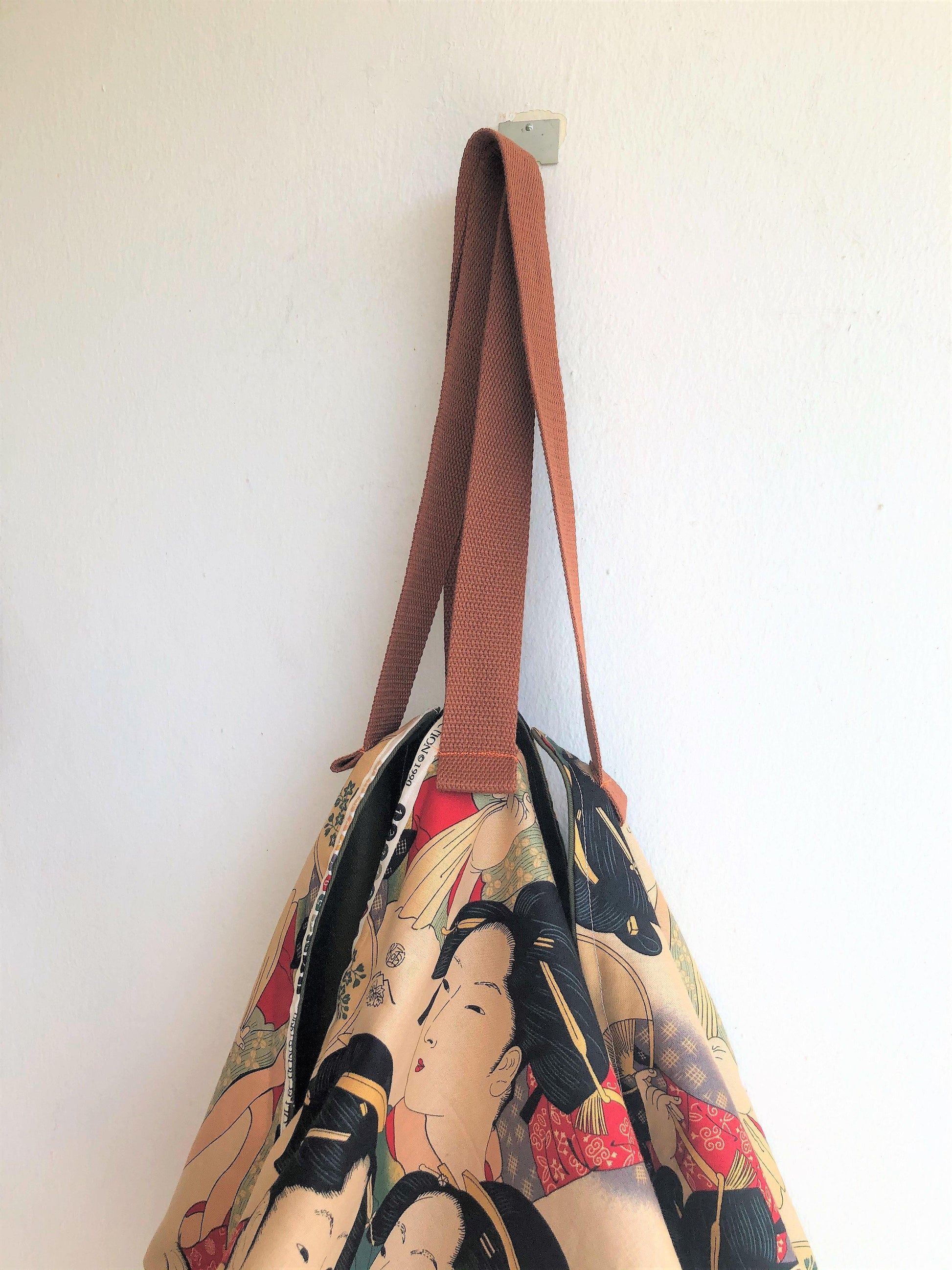 Origami sac fabric bag, Japanese fabric inspired bag, hadmade cool bag | Geisha - Jiakuma