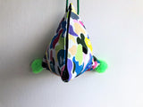 Original small triangle handmade origami bag | Colorful monkeys - Jiakuma