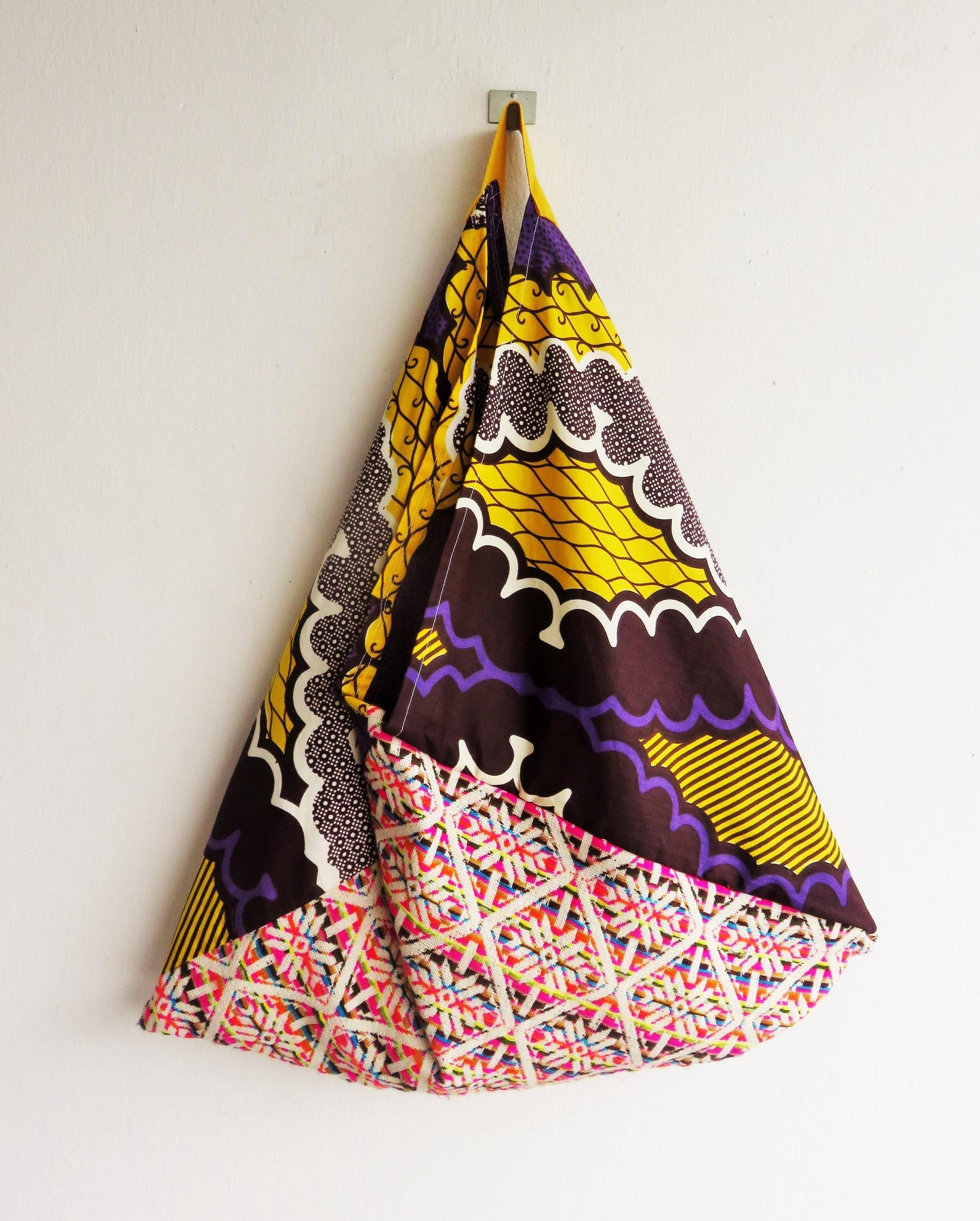 African market eco friendly shoulder bento tote bag | African clouds - jiakuma.myshopify.com