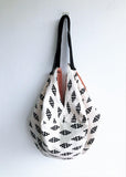 Japanese shoulder handmade bag | Black & White - jiakuma.myshopify.com