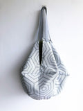 Eco friendly origami sac shoulder bag | White geometry - jiakuma.myshopify.com