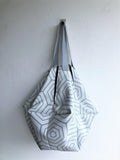 Eco friendly origami sac shoulder bag | White geometry - jiakuma.myshopify.com