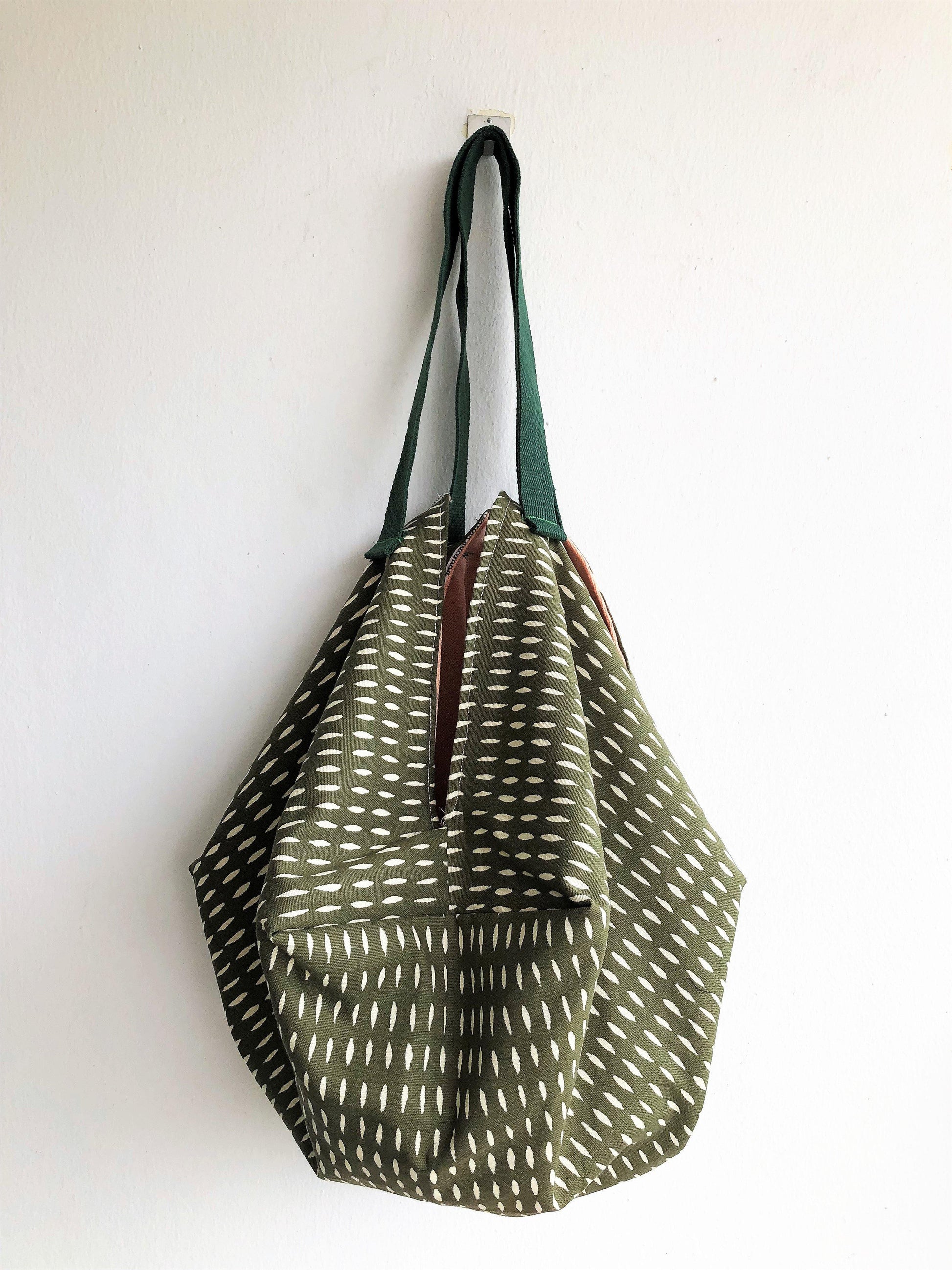 Crossover shoulder origami sac bag | Greenery - jiakuma.myshopify.com