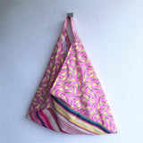 Triangle shoulder origami handmade bag , eco friendly | Tropical bananas - Jiakuma
