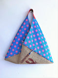 Bento bag, origami triangle shoulder bag , groceries shopping eco bag | La langosta - Jiakuma