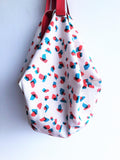 Origami shoulder sac bag, modern shopping fabric bag | Gresite rojo - Jiakuma