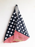Origami bento bag , triangle eco friendly shoulder bag | Langosta y lunares - Jiakuma