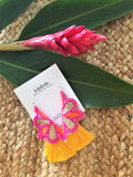 Pink shell Ginger earrings - jiakuma.myshopify.com