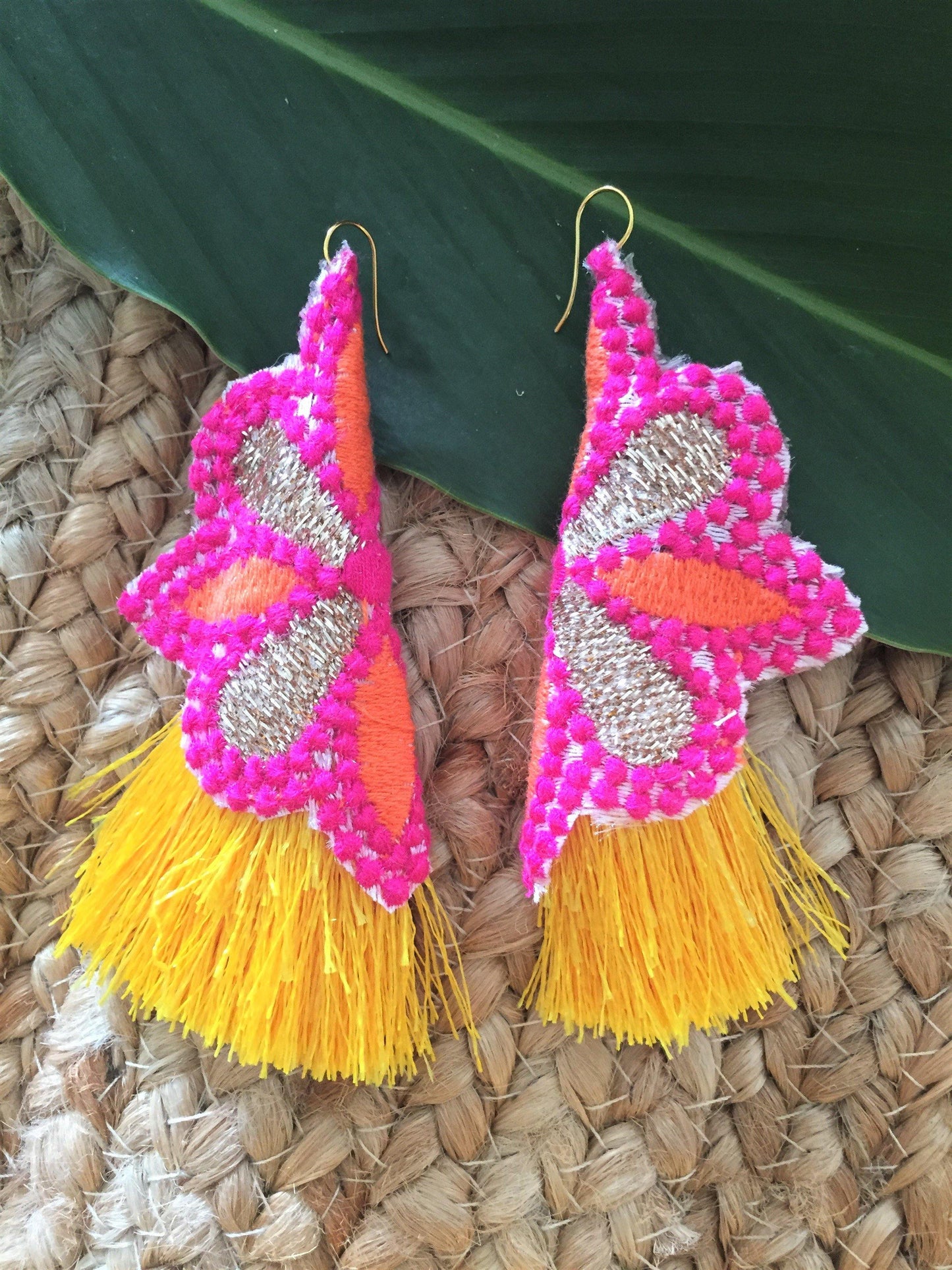 Pink shell Ginger earrings - jiakuma.myshopify.com