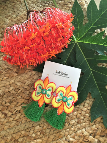Tropical butterfly earrings - jiakuma.myshopify.com