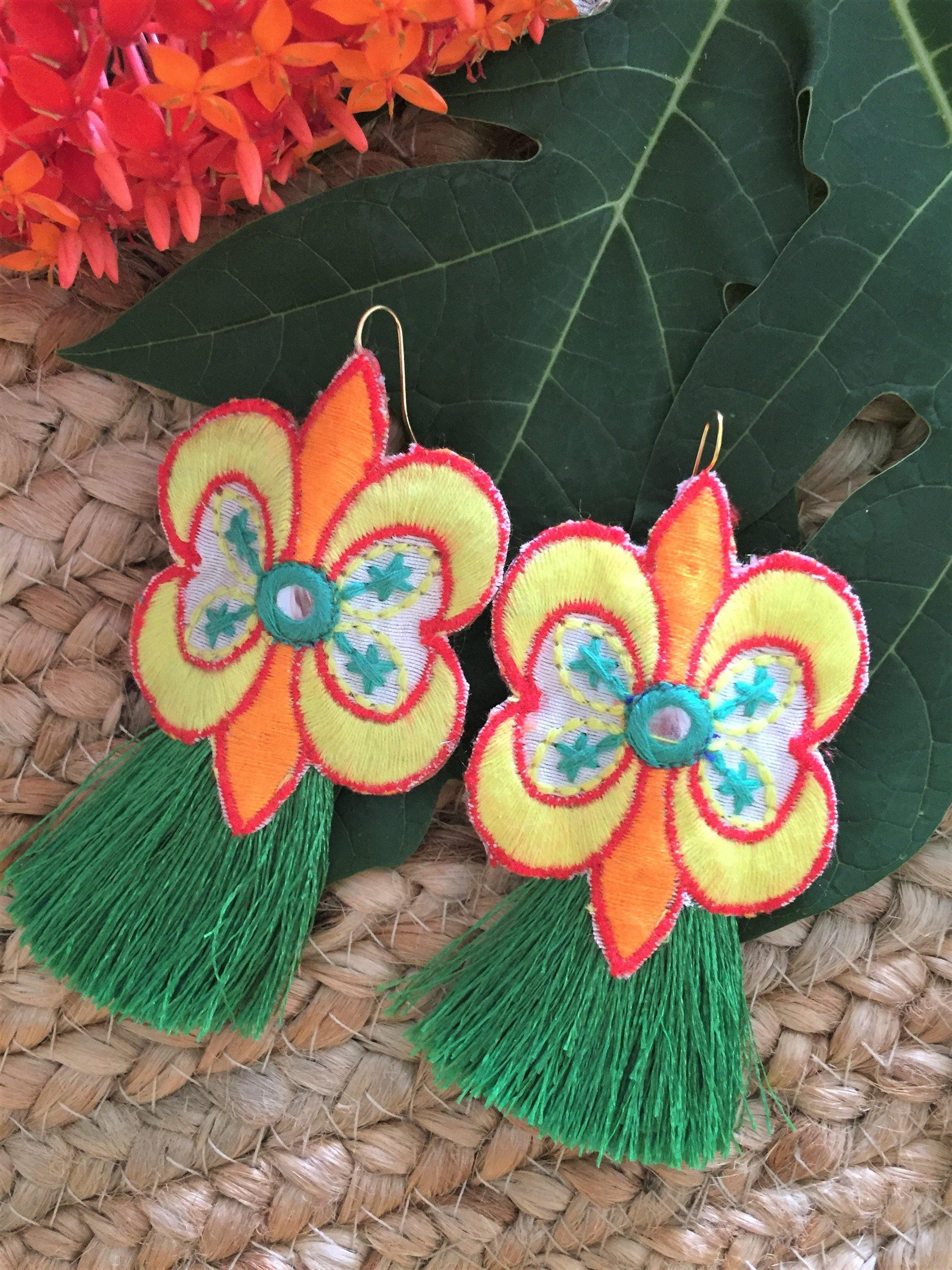 Tropical butterfly earrings - jiakuma.myshopify.com