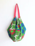 Handmade eco origami sab bag, shoulder bag groceries tote | Wheel of colours - Jiakuma