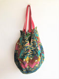 Handmade eco origami sab bag, shoulder bag groceries tote | Wheel of colours - Jiakuma
