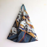 Origami eco frendly bento bag, shoulder fabric tote bag | Tzuru crane - Jiakuma