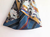 Origami eco frendly bento bag, shoulder fabric tote bag | Tzuru crane - Jiakuma