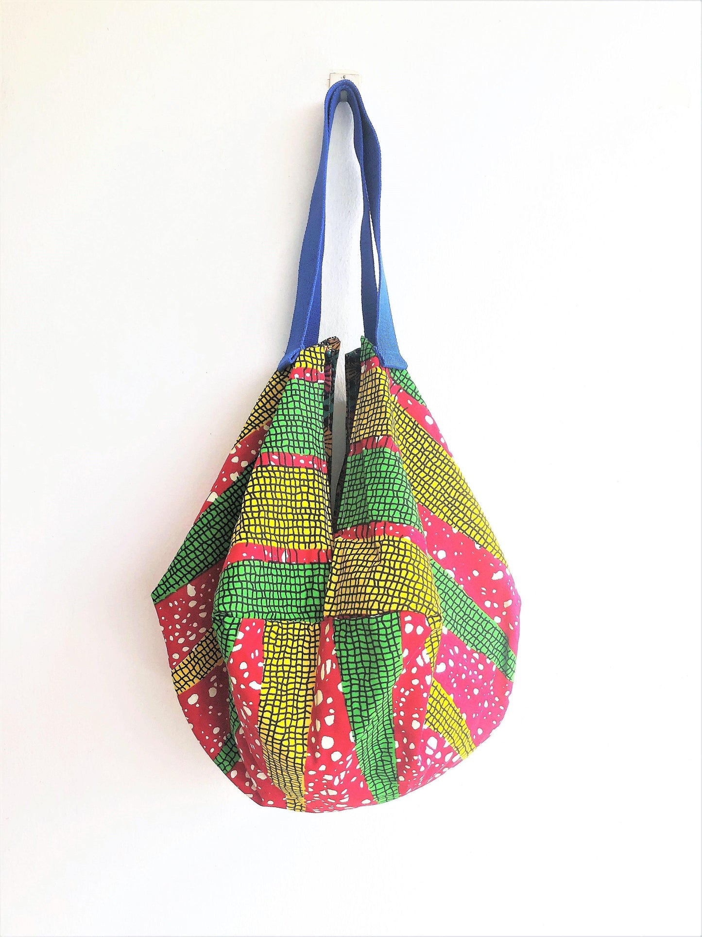 Colorful African sac shoulder bag , eco friendly handmade shopping bag | Snow in Africa - Jiakuma