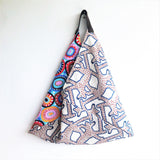Origami shoulder bento bag , handmade eco friendly triangle bag | Indio 020 - Jiakuma