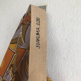 Origami bento shoulder bag, ooak African fabric tote bag, eco friendly reusabel bag | Sahara dunes - Jiakuma