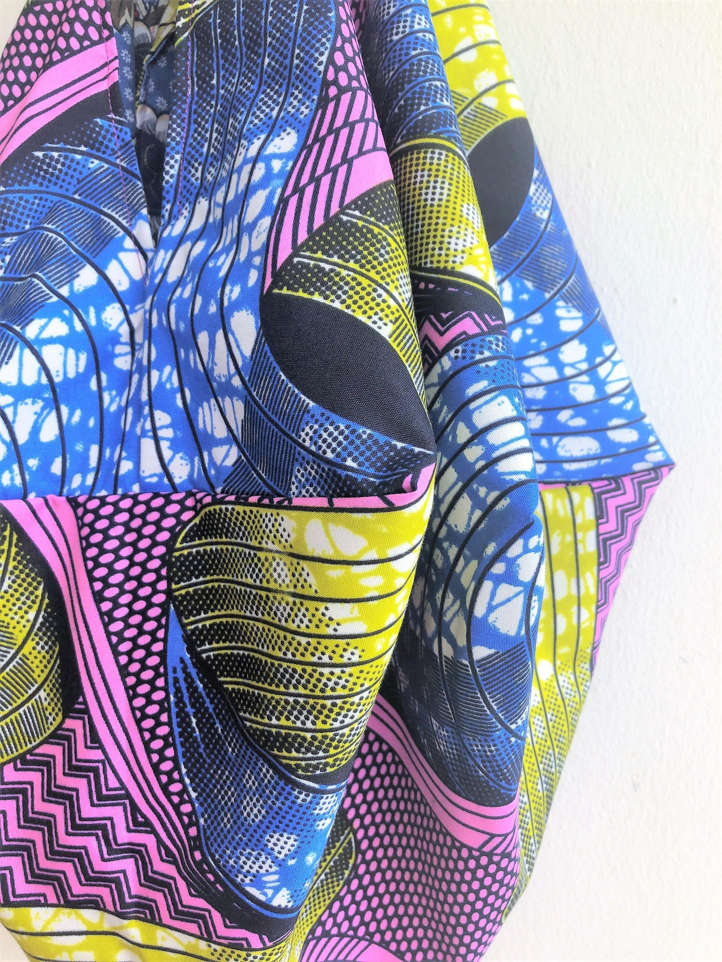 Cool African fabric origami sac bag, eco friendly colorful handmade shoulder bag | Infinite Africa - Jiakuma