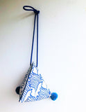 Origami dumpling shoulder bag, cute summer triangle bag | Lampedusa - Jiakuma