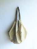 Origami shoulder fabric bag, handmade eco shopping bag, summer sac bag | Oro Inca - Jiakuma