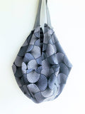 Origami sac fabric shoulder bag, shopping handamde eco bag | Cameo gris - Jiakuma