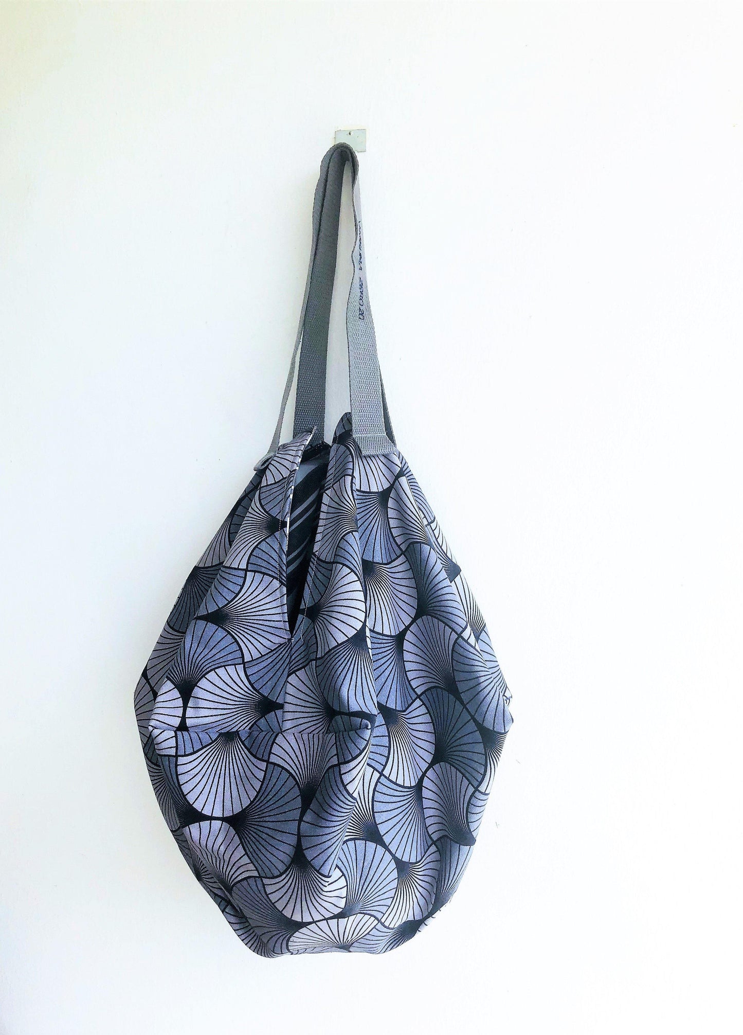 Origami sac fabric shoulder bag, shopping handamde eco bag | Cameo gris - Jiakuma