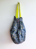 Origami shoulder summer sac bag, unique cool fabric tote bag,  vintage print bag | Call me - Jiakuma