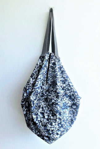 Cool Japanese fabric origami handmade octagonal shoulder bag | Pebbles - Jiakuma