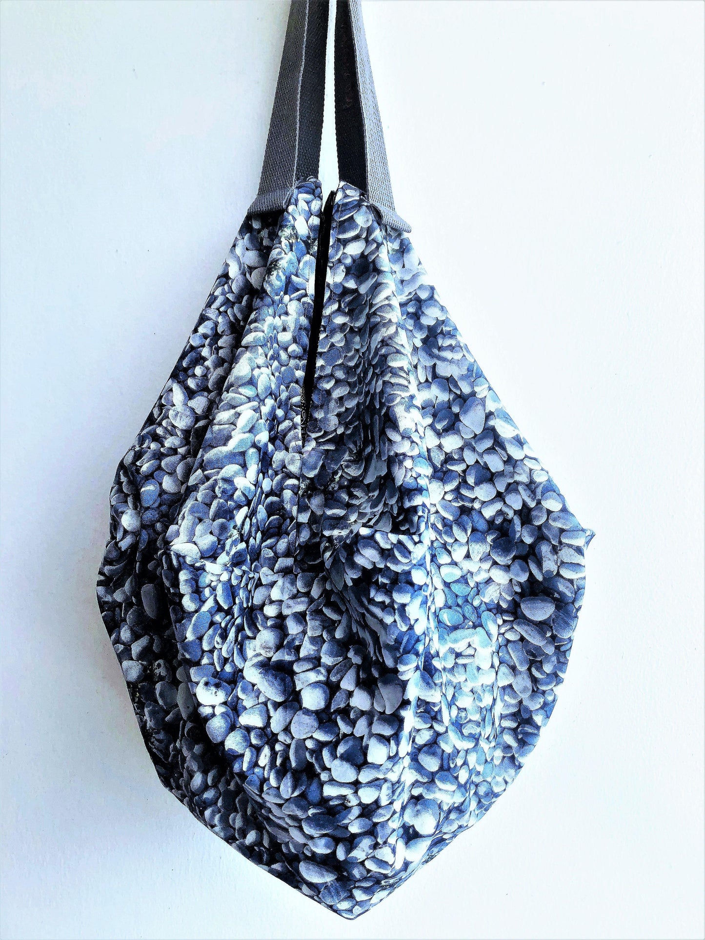 Cool Japanese fabric origami handmade octagonal shoulder bag | Pebbles - Jiakuma