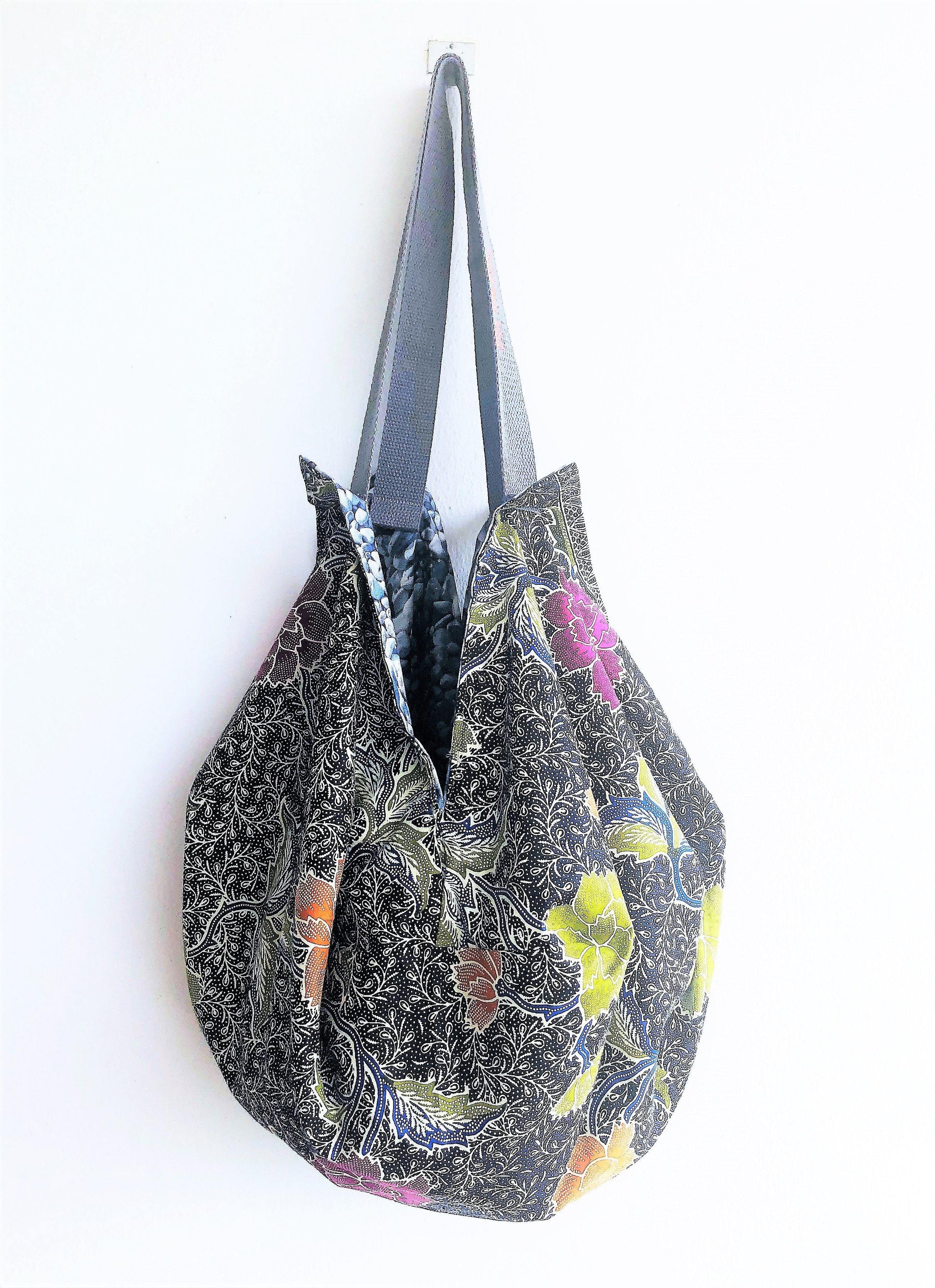 Cool Japanese fabric origami handmade octagonal shoulder bag | Pebbles - Jiakuma