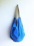 shoulder fabric handmade sac, eco shopping minimalist geometric bag | Lineas infinitas - Jiakuma