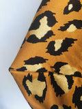 Origami fabric reversible groceries eco friendly shoulder bag | Gold Leopardo - Jiakuma